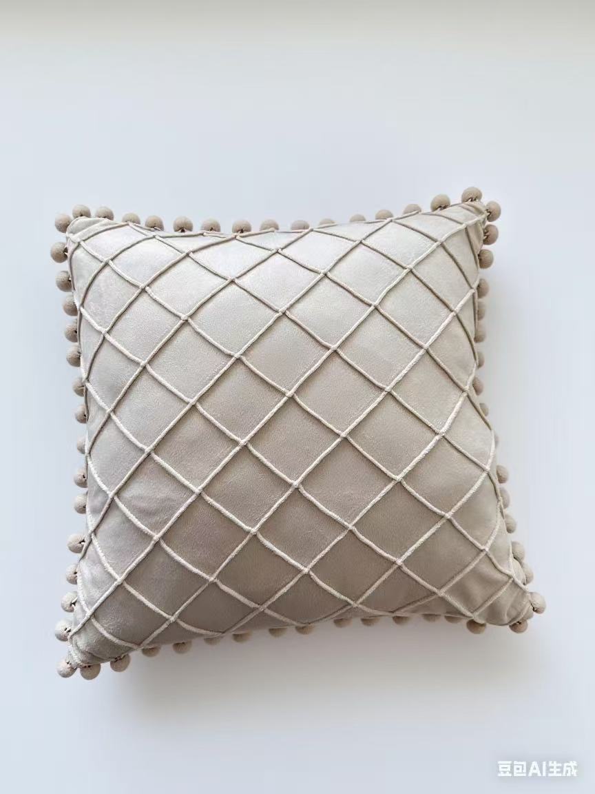 Dutch velvet lace throw pillow