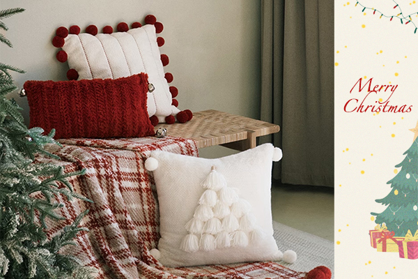 A living room decorated in a cohesive red, green, and gold Christmas [color palette](https://www.pinterest.com/pin/christmas-color-palette--521150988147632601/)<sup id=